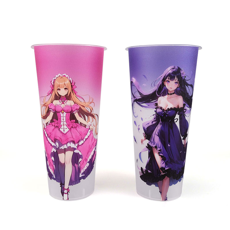 PP-Kunststoff-Spritzguss-IML-Becher für Getränke