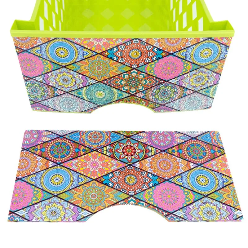 Aufbewahrungskorb-Spritzguss-In-Mold-Etikett